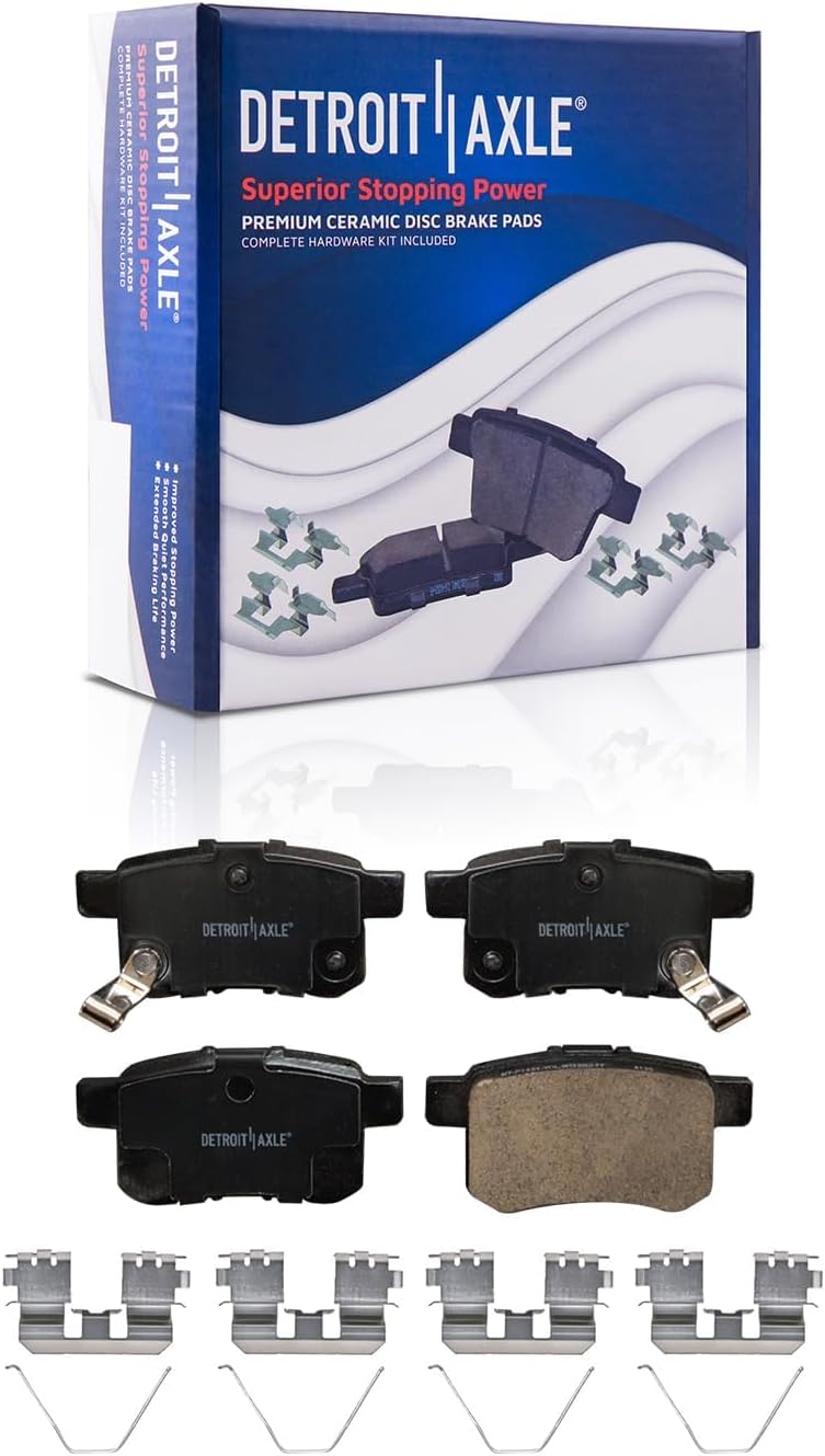 - 10pc Brake Kit for 2013-2017 Honda Accord, Disc Brakes Rotors 2014 2015 2016 Ceramic Brake Pads Replacement : 11.10" inch Front and Rear Rotors