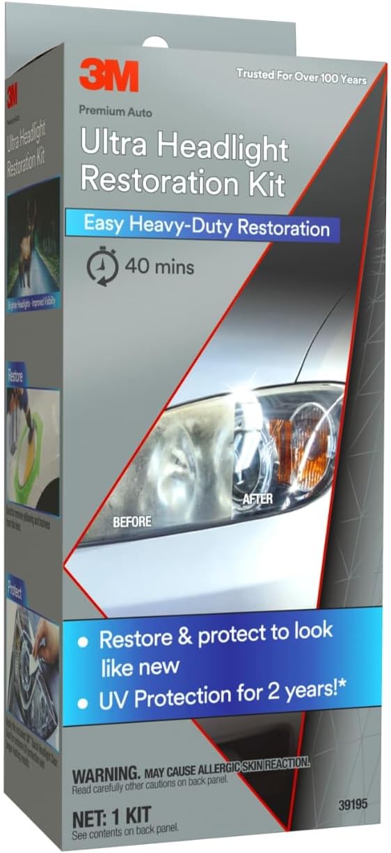 Kit de Restauración de Faros Delanteros 3M Ultra – Protección UV 2 Años