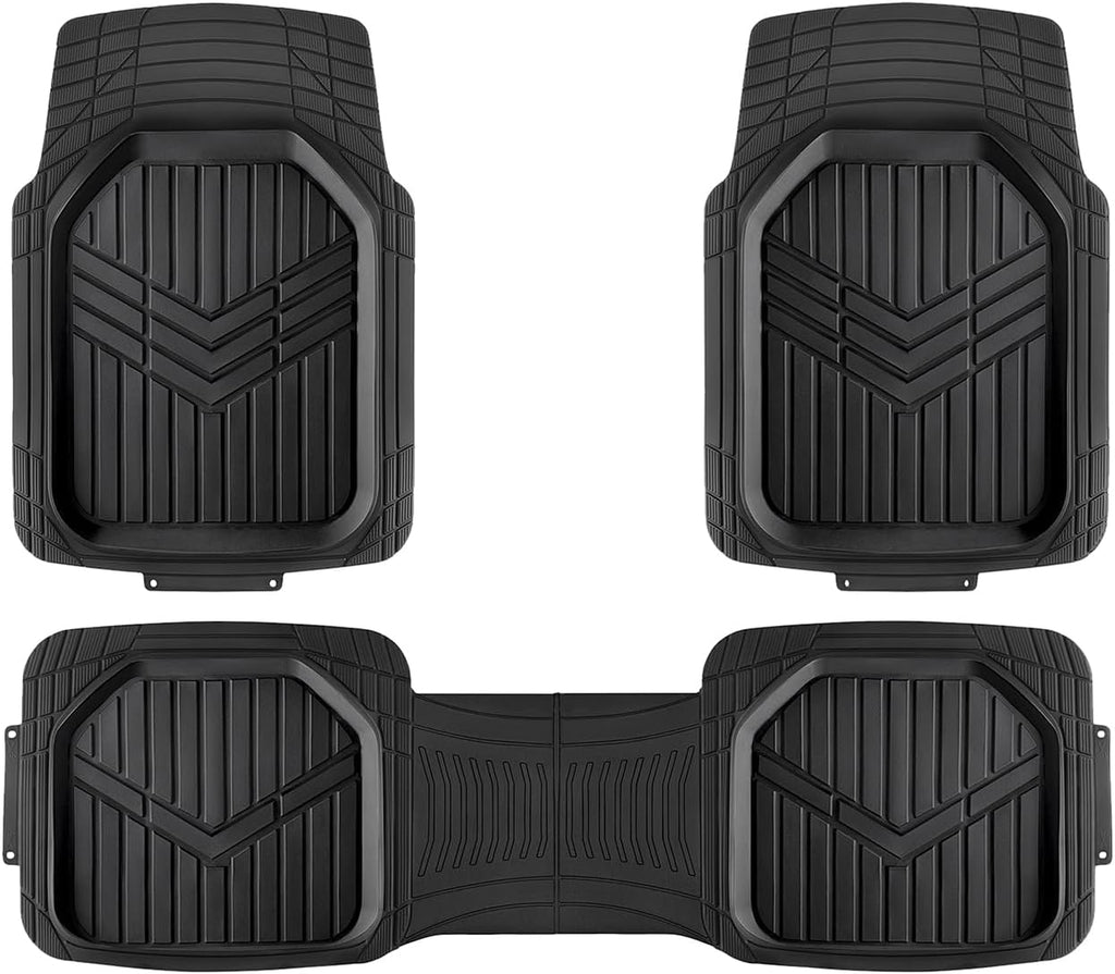 Alfombras de Goma Todo Clima Amazon Basics – 3 Piezas Trim To Fit