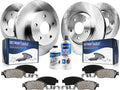 - 10pc Brake Kit for 2013-2017 Honda Accord, Disc Brakes Rotors 2014 2015 2016 Ceramic Brake Pads Replacement : 11.10" inch Front and Rear Rotors