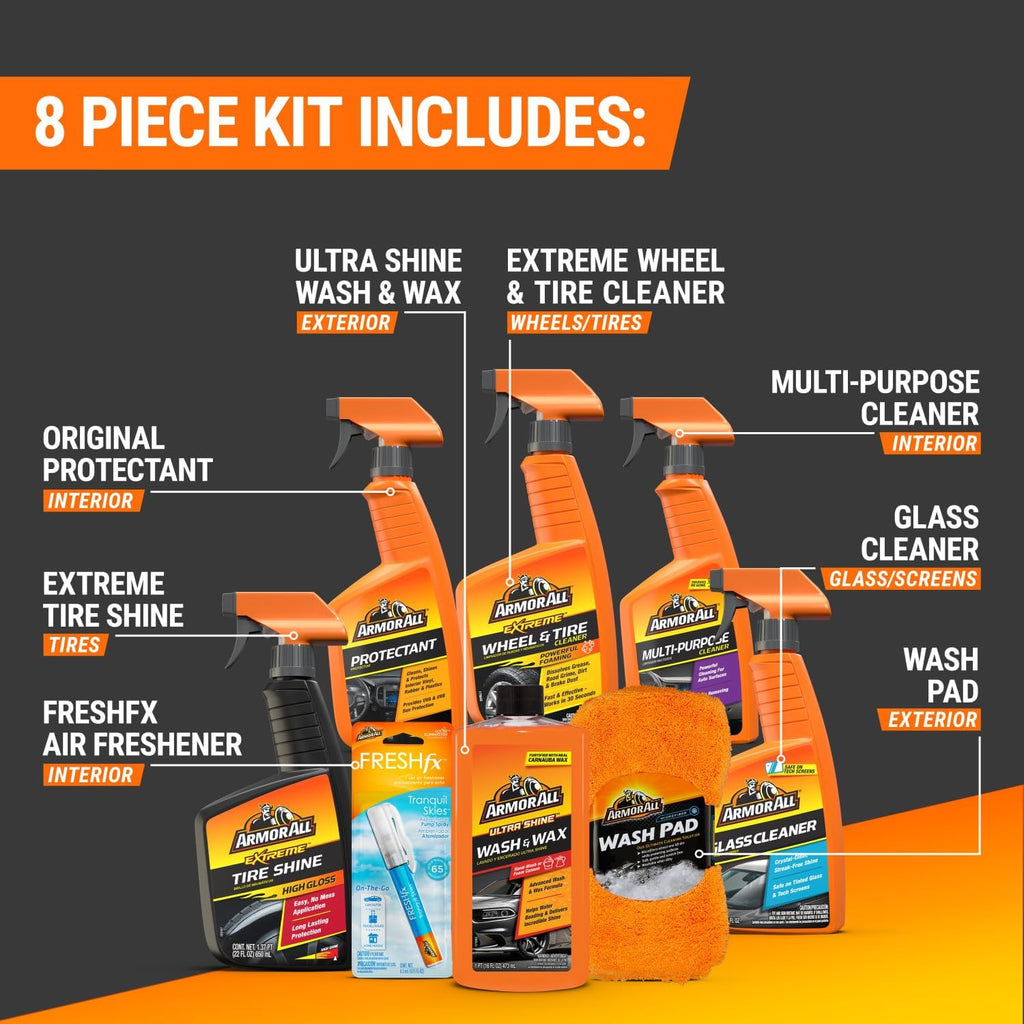 Kit de Limpieza Completo Armor All Premier – 8 Piezas