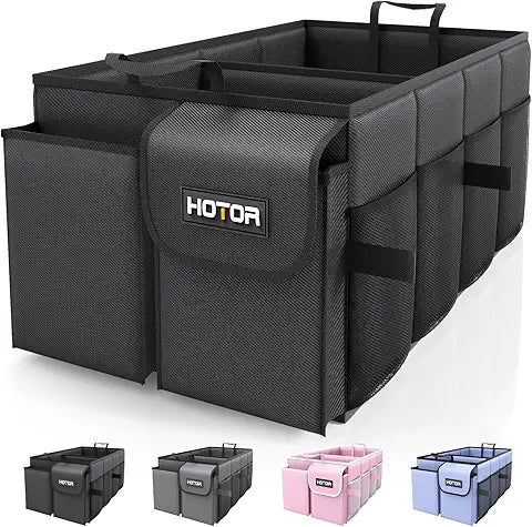 Organizador de Cajuela Plegable HOTOR – Impermeable 46L con 6 Bolsillos