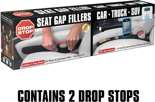 Drop Stop Seat Gap Filler – 2 Pack (Car, Truck & SUV)