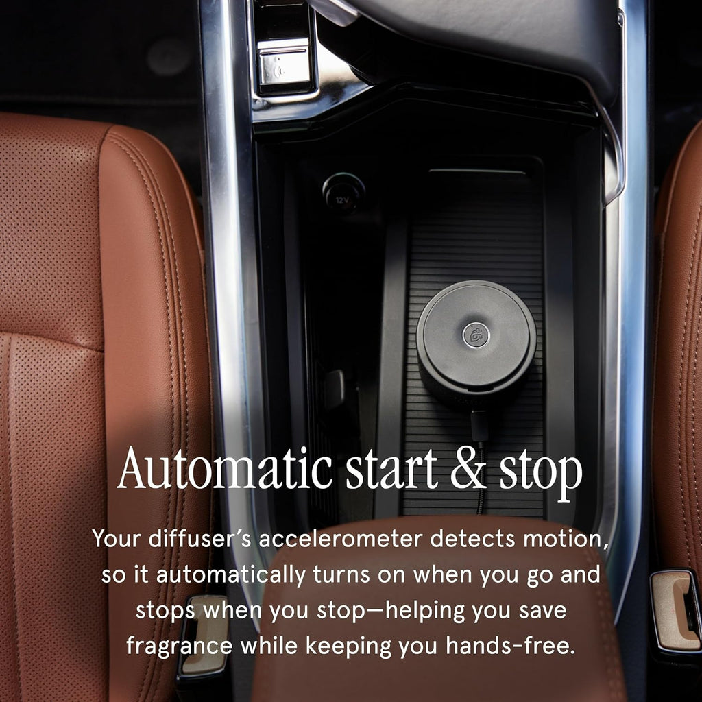 Pura Car Diffuser - Portable Fragrance System - On/Off Controlled Through Car Acceleration - Adjustable Intensity Control Through App - Fragrances Sold Separately